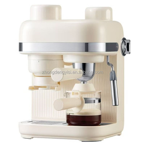 Cafetera Espresso Semiautomática Italiana - Cafetera Doméstica Inteligente de 19 Bares con Molinillo Integrado y Vaporizador de Leche - Product Image 5