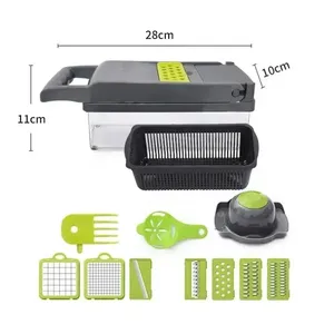 Affettaverdure Multifunzione 16 in 1, Trituratore per Verdure, Taglia a Cubetti, Divisore, Grattugia per Patate - Product Image 6