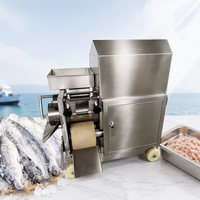 Séparateur automatique de viande de poisson, machine commerciale en acier inoxydable pour séparer la viande de poisson et de crabe