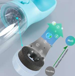 2 в 1 для домашних животных наружная миска для хранения еды бутылка для воды для прогулок собак и кошек переносная дорожная бутылка - Product Image 6