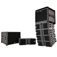 Pour ensemble de haut-parleurs Line Array LA208 double 8 pouces/10 pouces avec réponse en fréquence 50Hz-19KHz, haut-parleurs professionnels pour scène et bar