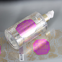 Étiquettes personnalisées pour flacons cosmétiques, gaufrage, découpe, impression de logo, estampage à chaud, étiquettes d'emballage, étiquettes cosmétiques