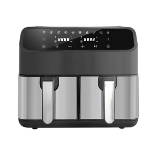 Écran tactile électronique intelligent numérique moderne de haute qualité <span class=keywords><strong>4L</strong></span> + <span class=keywords><strong>4L</strong></span> double <span class=keywords><strong>friteuse</strong></span> à air ouvert - Product Image 1