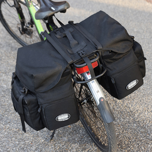 <span class=keywords><strong>Sacoche</strong></span> <span class=keywords><strong>de</strong></span> vélo imperméable 50L pour porte-bagages arrière avec crochets réglables et poignée <span class=keywords><strong>de</strong></span> transport pour le cyclisme et les voyages - Product Image 6