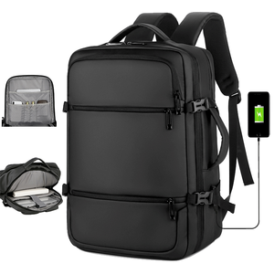 Unisex Waterproof Polyester Laptop Backpack with USB Port Business Travel Book <b>Bag</b> for College School Zipper Closure Type - Product Image 1