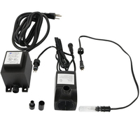 Pompe à eau submersible Jier 160 GPH pour aquarium, fontaine, bassin avec lumière à doigt de 10W, pompe à eau submersible pour petite fontaine