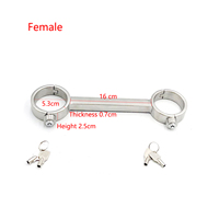 Jouets sexuels pour adultes jouets alternatifs manchette à pression en métal menottes SM à sexe fixe en acier inoxydable lourd pour femmes et hommes