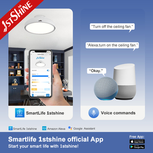 1stshine 20 "montaggio <span class=keywords><strong>a</strong></span> filo flottante levitazione magnetica Design 360 ° circolazione aria regolabile LED senza pale ventilatore da <span class=keywords><strong>soffitto</strong></span> LED - Product Image 6