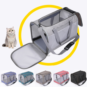 Thời Trang Trọng Lượng Nhẹ Polyester Vật Nuôi Tàu Sân Bay Túi Thông gió Con Chó Con Mèo Du Lịch Tàu Sân Bay Đóng Mở Mềm Con Chó Tàu Sân Bay Dây Kéo - Product Image 2