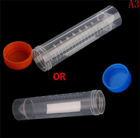 Consommables de laboratoire Tube à centrifuger conique de 50ml en plastique gradué en polypropylène avec couvercle à vis