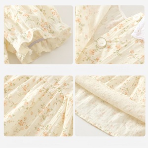 Vestito Floreale Premium per Bambina con Colletto Ricamato a Ciliegie per Uscite e Uso Quotidiano - Guai Wholesale - Product Image 4