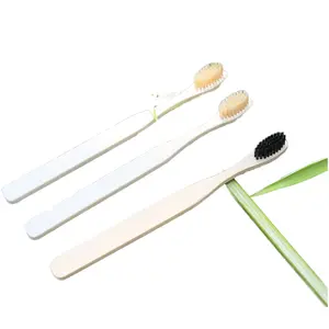 Originale eco-friendly di bambù spazzolino da denti con setole morbide fascia di età per bambini per uso alberghiero all'ingrosso da parte dei produttori