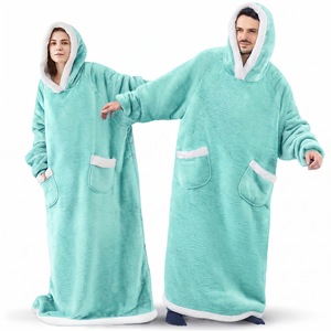 Sudadera con Capucha Tipo Manta Unisex Extra Grande, Forrada de Sherpa, con Bolsillos, Cálida para el Invierno, para Estar en Casa, Dropshipping - Product Image 6