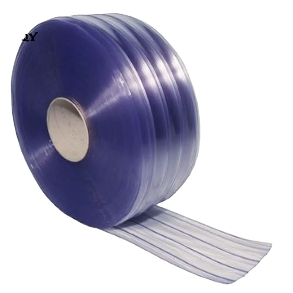 HSQY 제조 중국 유연한 플라스틱 부드러운 표준 PVC 투명 필름 롤 스트립 도어 커튼