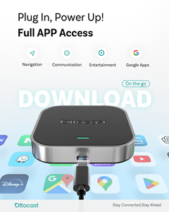Adaptateur sans fil Ottocast pour Android Auto et CarPlay avec Bluetooth 5.0, compatible <span class=keywords><strong>Netflix</strong></span> et YouTube, pour voitures universelles - Product Image 4