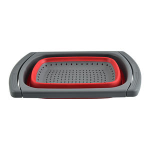 Panier de drainage pliable en plastique ZGQ14 pour cuisine, passoire télescopique pour fruits et légumes, vente en gros - Product Image 6