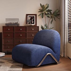 Sillón Vintage Zebra, Sillón Individual Tipo Puff, Relleno de Espuma, Sillón Suave para Sala de Estar - Product Image 1