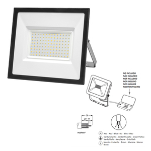 Faro LED Piatto 100 Watt / 4000 K / IP65 / 8000 Lumen - Product Image 5