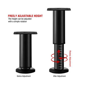 Pieds de support réglables pour canapés et armoires, base suspendue, cadre de support porteur, accessoires de quincaillerie rétractables - Product Image 2