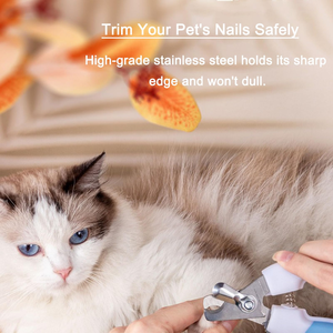 Cortauñas de Acero Inoxidable con Mango Antideslizante para Perros y Gatos, con Lima de Uñas Gratis - Product Image 4