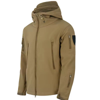 Veste tactique d'hiver pour homme, imperméable, épaisse, à capuche, avec fermeture éclair, pour la randonnée, au meilleur prix