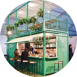 Conteneur d'expédition préfabriqué de luxe pour restaurant Conteneur Café Bar Design Motor Home à vendre Australie
