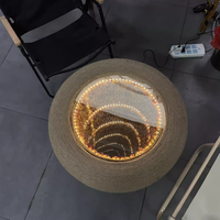 Exquis bricolage créatif Table de Transformation ensemble complet Abyss Double miroir fleur mer pneu Table à thé pour la décoration publicitaire