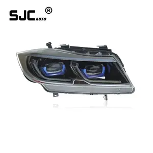 SJC Auto Autolichter Scheinwerfer für BMW 3er E90 Scheinwerferbaugruppe modifiziert 05-12 LED-Linse Tagfahrlichter