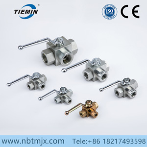 Vanne à bille haute pression série KHB YJZQ PN315, vanne hydraulique filetée en acier au carbone pour machines - Product Image 2