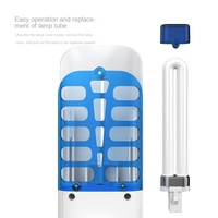 Nouvelle Lampe Anti-Moustiques Adhésive d'Intérieur 9W en ABS Solide Non Toxique, Portée 41m², Destructeur de Moustiques Domestique, Fabrication OEM Personnalisée