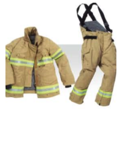 Ensemble de combinaison de pompier NOMEX haute performance Fangzhan |   Équipement d'urgence ignifuge, imperméable et résistant à la chaleur Jaune/Bleu foncé - Product Image 3