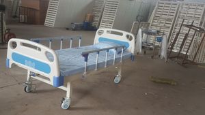 Greenlife-Lit d'hôpital confortable, <span class=keywords><strong>moins</strong></span> <span class=keywords><strong>cher</strong></span>, à 1 manivelle, pliable, en métal, avec matelas. - Product Image 6