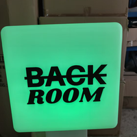 Cube Led Extérieur Rechargeable À Distance RVB Changement De Couleur Pour Exposition En Plastique Blanc 4/5 Face Led Cube Affichage Publicitaire