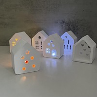 Moule en résine DIY pour maison lumineuse artistique tridimensionnelle, porte-bougie chauffe-plat, petite décoration d'intérieur à polymérisation à froid