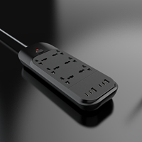 Nouvelle multiprise de protection contre les surtensions 2026 à 8 prises universelles avec CE, 2 ports USB et 4 ports Type-C, rallonge avec prise UK