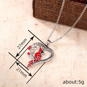 Set di Gioielli a Forma di Pappagallo per Donne, Design con Cuore Dipinto, Stile Animale Carino, Gioielli Creativi e alla Moda, Regalo Originale - Product Image 4