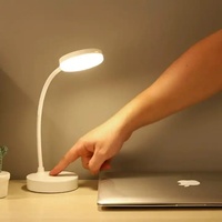 Lampe de bureau pour la protection des yeux, lampe de lecture rechargeable, lampe de chevet pour la chambre à coucher
