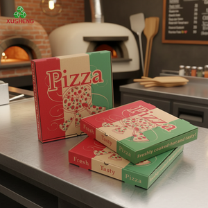 <span class=keywords><strong>Scatole</strong></span> per <span class=keywords><strong>Pizza</strong></span> Personalizzate da 7, 8, 9, 10, 12, 15, 16, 18 Pollici, <span class=keywords><strong>Dimensioni</strong></span> 33x33 40x40 con Design del Logo per Uso Industriale Alimentare - Product Image 5