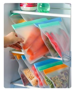 Sacs de conservation de lait maternel réutilisables classiques en EVA, capacité de 200 ml, colorés, étanches, en plastique épais, forme carrée, pour congélateur - Product Image 1