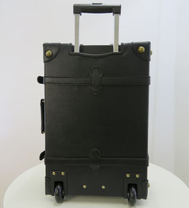 <span class=keywords><strong>Valise</strong></span> à roulettes en cuir à <span class=keywords><strong>2</strong></span> <span class=keywords><strong>roues</strong></span> pivotantes de style vintage pour <span class=keywords><strong>cabine</strong></span> - Product Image 5