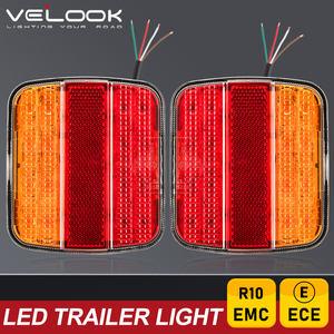 <span class=keywords><strong>Feu</strong></span> arrière de remorque LED étanche IP67, 5 fonctions, certifié ECE, ajustement universel 12V-24V - Product Image 2