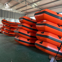 Vente en gros usine – Bateau de rafting gonflable de qualité commerciale en PVC pour la navigation fluviale, autodrainer pour sports nautiques