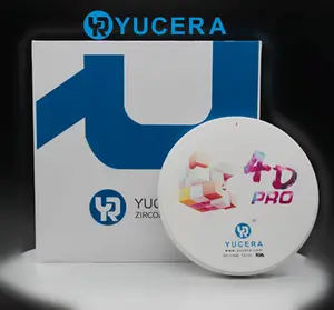 Yucera 4D Многослойные мульти-mix циркония пустой CAD CAM изготовление зубных протезов керамический диоксид циркония блоков для 4D-ML 98*10 мм A1-BL цвет протез искусственных зубов