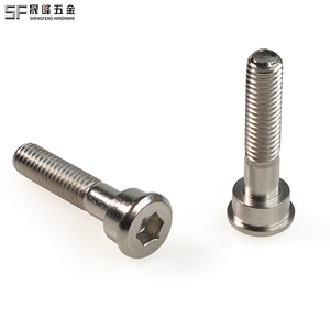 Vis et boulons non standard en acier inoxydable SUS <span class=keywords><strong>Inox</strong></span> à tête plate, à six pans creux, à pas progressif et à épaule, directement d'usine - Product Image 1