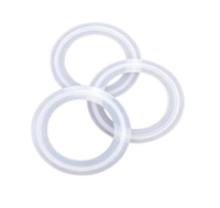 TKFM personnalisé de qualité alimentaire sanitaire Tri pince blanc bague d'étanchéité joint en Silicone raccords de tuyau pour virole pour l'industrie alimentaire des boissons