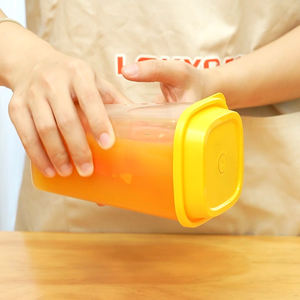 Lotyo Square 960ml 650ml minuman dingin PP injeksi jus Boba susu teh cangkir kustom teh gelembung cangkir plastik dengan tutup - Product Image 6