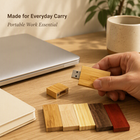 Cadeau d'anniversaire de mariage, clé USB personnalisée, clé USB en bois rectangulaire, 2.0 16 Go 32 Go 64 Go, mémoire flash en bois