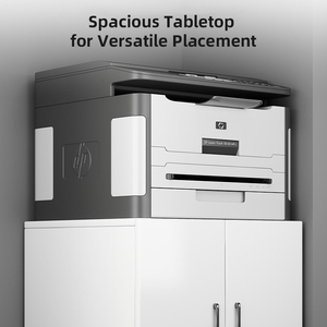 Anti-Rust <b>Metal</b> Printer <b>Cabinet</b> with Wheels High Load Capacity Printer Storage <b>Cabinet</b> for Office Buildings Mobile Copier Stand - Product Image 2