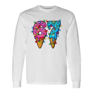 Maglietta a maniche lunghe natalizia 67 Drip Meme Number Holiday - Product Image 1