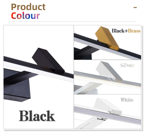 Lámparas de Pared LED Doradas Modernas para Baño y Sala de Estar, Clasificación IP44, Construcción de Hierro y Aluminio, Garantía de 3 Años - Product Image 2